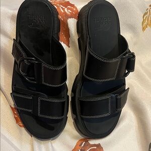 Sorel Women’s Black Slide Sandals